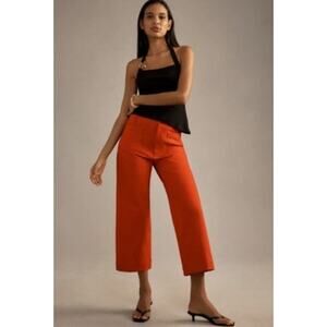 NWT Anthropologie Maeve Colette Ponte Crop Wide-Leg Pants - Size 26 MSRP $120